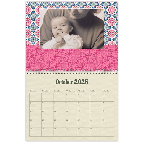 Mandala Viberant Calendar, 12 Months By Mikki Oct 2025