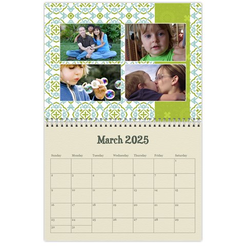 Mandala Viberant Calendar, 12 Months By Mikki Mar 2025