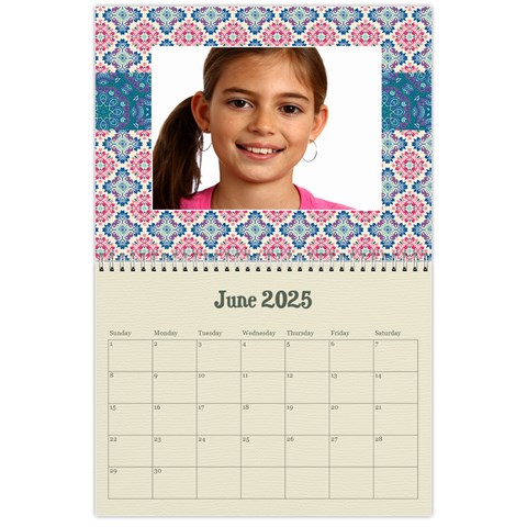 Mandala Viberant Calendar, 12 Months By Mikki Jun 2025