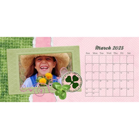 Desktop Calendar 11x5, Family Memories By Mikki Mar 2025