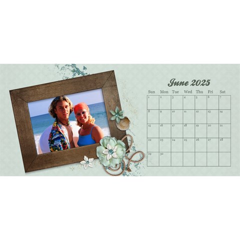 Desktop Calendar 11x5, Family Memories By Mikki Jun 2025