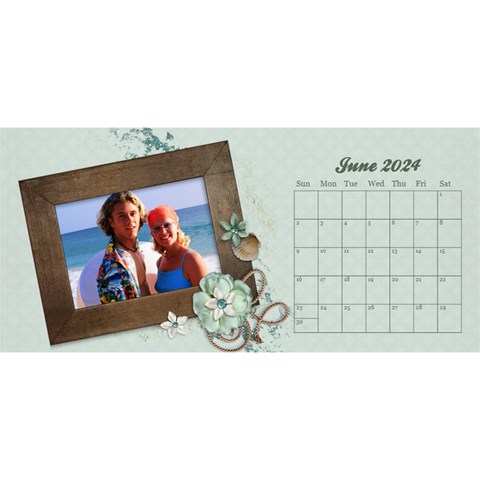Desktop Calendar 11x5, Family Memories By Mikki Jun 2024