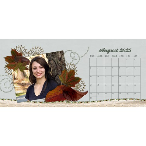 Desktop Calendar 11x5, Family Memories By Mikki Aug 2025