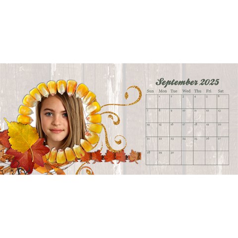 Desktop Calendar 11x5, Family Memories By Mikki Sep 2025