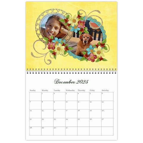 Floral Calendar Dec 2025
