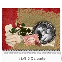 Family - Blessed Any theme - Floral Wall calendar - Wall Calendar 11  x 8.5  (12-Months)
