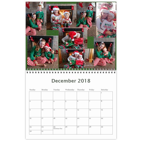 2018 Calendar Done By Mandy Morford Dec 2018