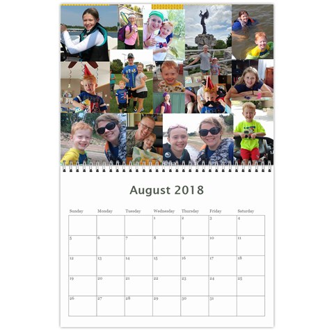 2018 Calendar Done By Mandy Morford Aug 2018