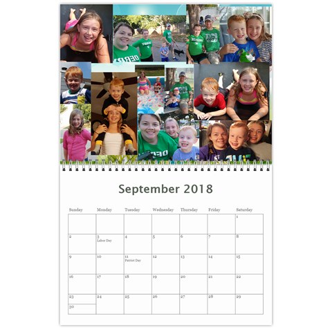 2018 Calendar Done By Mandy Morford Sep 2018