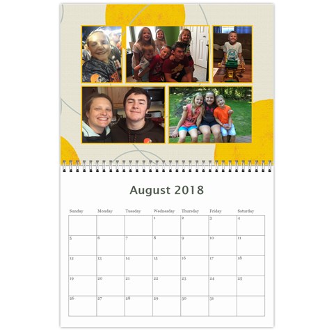 Calendar 2018 By Ryan Rampton Aug 2018