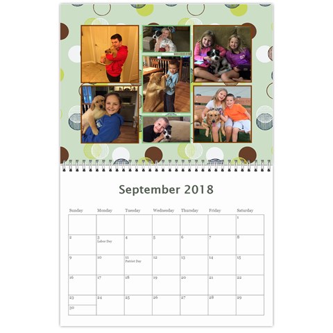 Calendar 2018 By Ryan Rampton Sep 2018