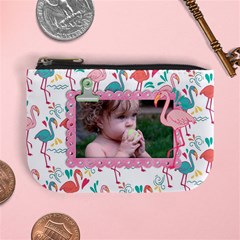 Flamingo, girl-mini coin purse template