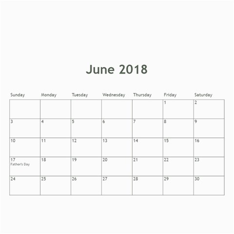 Calendar 2018 By Debbie Dec 2018