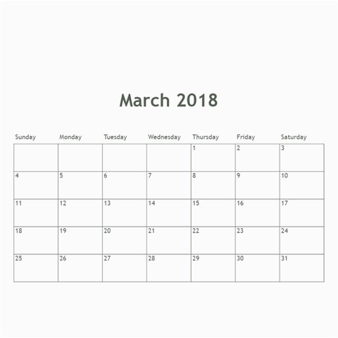 Calendar 2018 By Debbie Jun 2018