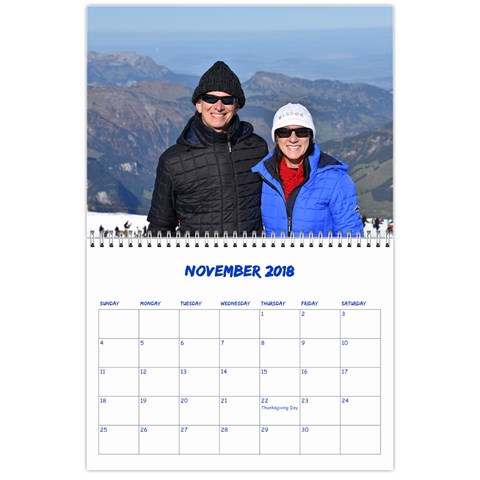 Calendar  Brice 2018 By Edna Nov 2018
