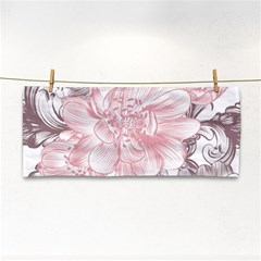 Flower Print Hand Towel by jmcdesigns