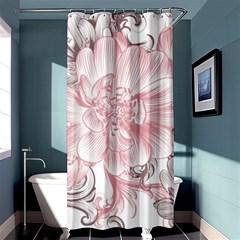 Flower Print Shower Curtain 36  X 72  (stall) by jmcdesigns