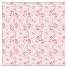 Small Flower Print Large Satin Scarf (square) by jmcdesigns