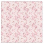 Small Flower Print Large Satin Scarf (Square) Front