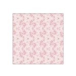 Small Flower Print Satin Bandana Scarf Front