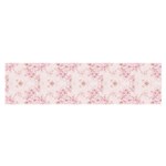 Small Flower Print Satin Scarf (Oblong) Front