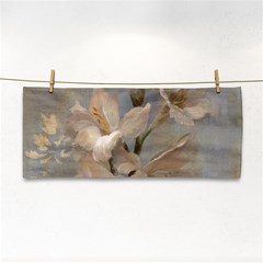 2 Flower Print Design Hand Towel by jmcdesigns