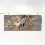 2 Flower Print Design Hand Towel Front