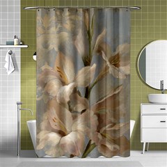 2 Flower Print Design Shower Curtain 48  X 72  (small) by jmcdesigns