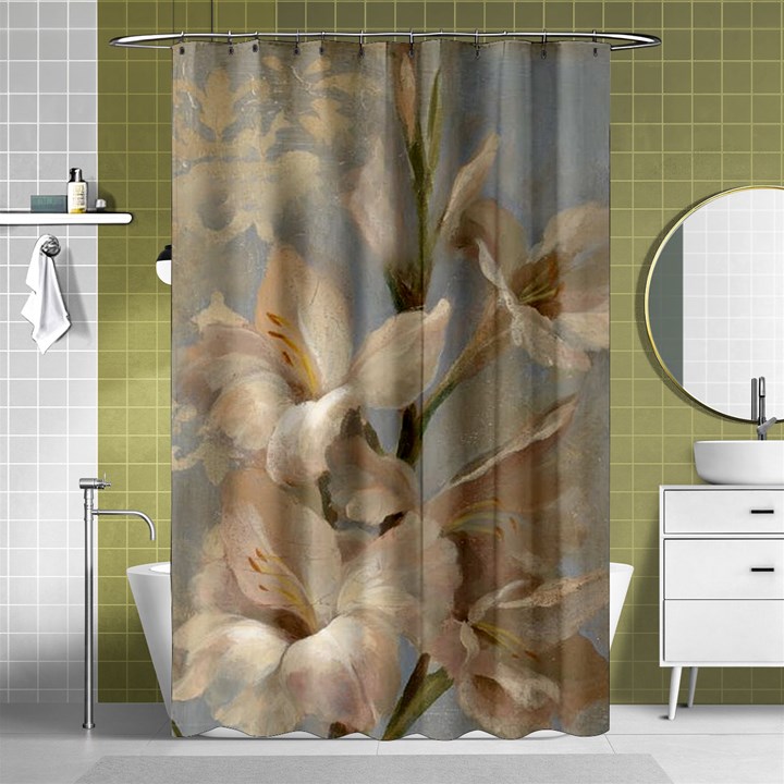 2 Flower Print Design Shower Curtain 48  x 72  (Small)
