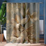 2 Flower Print Design Shower Curtain 60  x 72  (Medium) 60 x72  Curtain