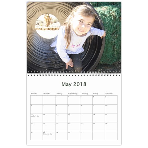 Vigil Family Calendar 2018 By Becky May 2018