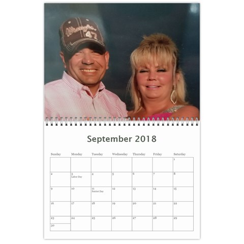 Vigil Family Calendar 2018 By Becky Sep 2018