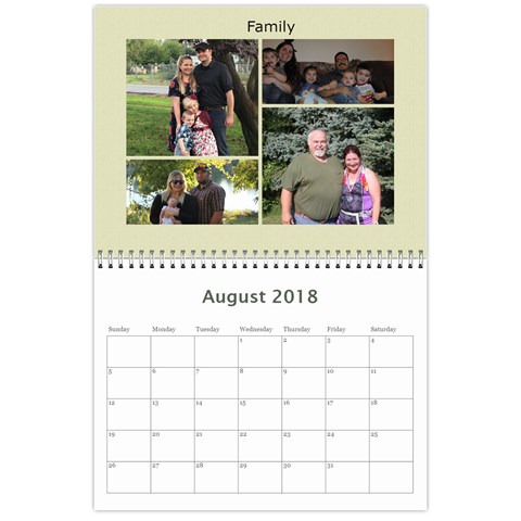 Lenihan Family Calendar 2018 By Becky Aug 2018