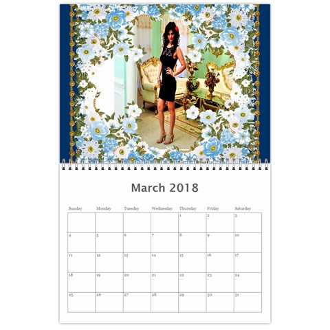 Calendar 2018 By Angel Sharma Mar 2018