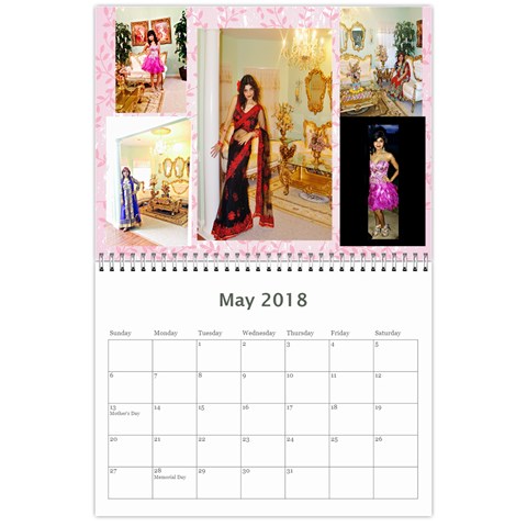 Calendar 2018 By Angel Sharma May 2018