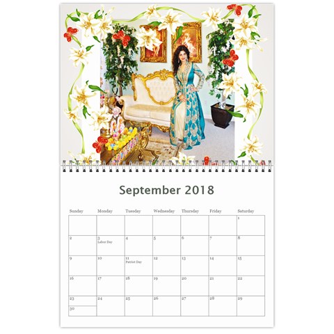 Calendar 2018 By Angel Sharma Sep 2018