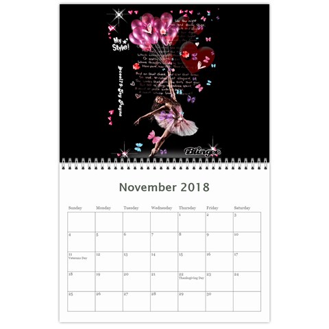 2018 Calender Nov 2018