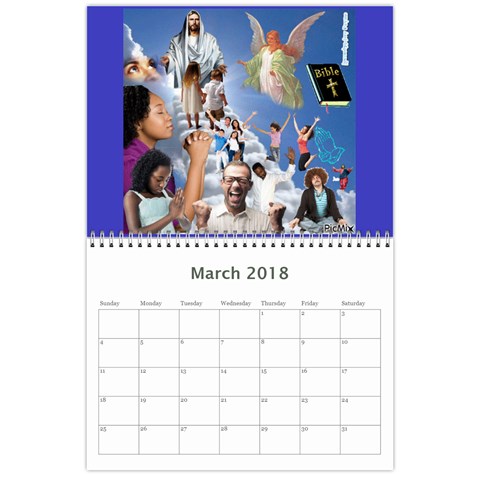 2018 Calender Mar 2018