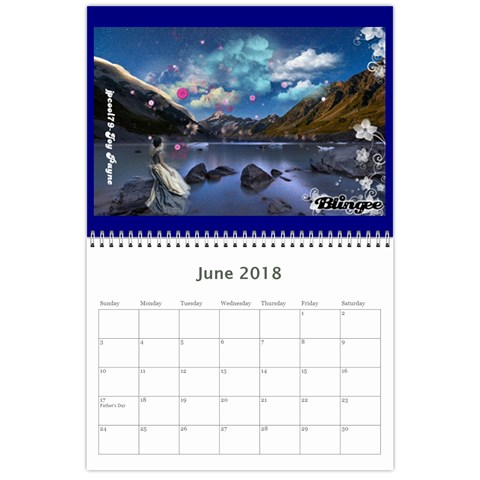 2018 Calender Jun 2018