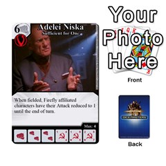 DM Firefly Deck 1 - Crew Back - Playing Cards 54 Designs (Rectangle)