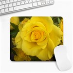 Yellow rose Large Mousepad Front