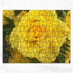 Yellow Rose Jigsaw Puzzle (rectangular) by glendatartist