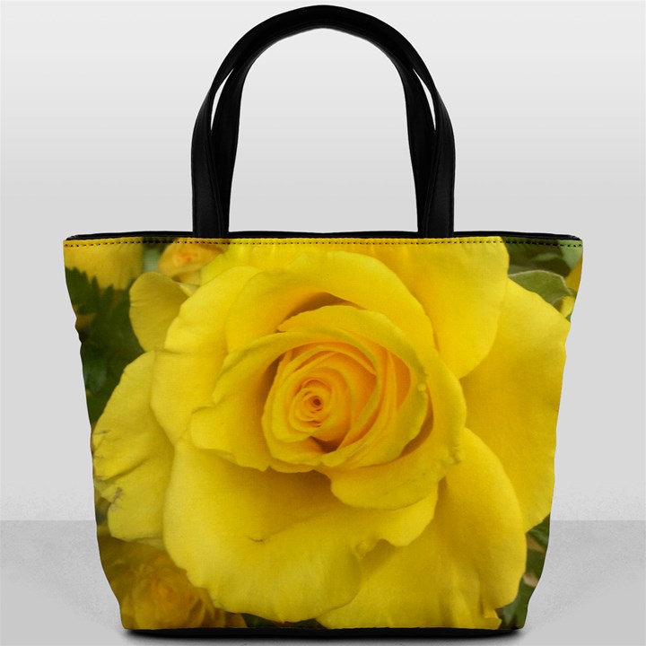 Yellow rose Bucket Bag