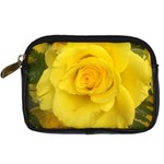 Yellow rose Digital Camera Leather Case Front