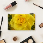 Yellow rose Cosmetic Bag (Small) Back