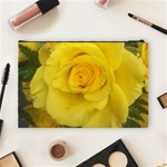 Yellow rose Cosmetic Bag (Large) Back