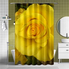 Yellow Rose Shower Curtain 48  X 72  (small) by glendatartist