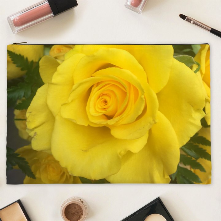 Yellow rose Cosmetic Bag (XXL)