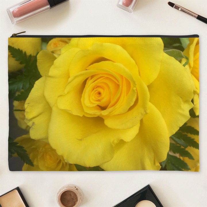 Yellow rose Cosmetic Bag (XXXL)