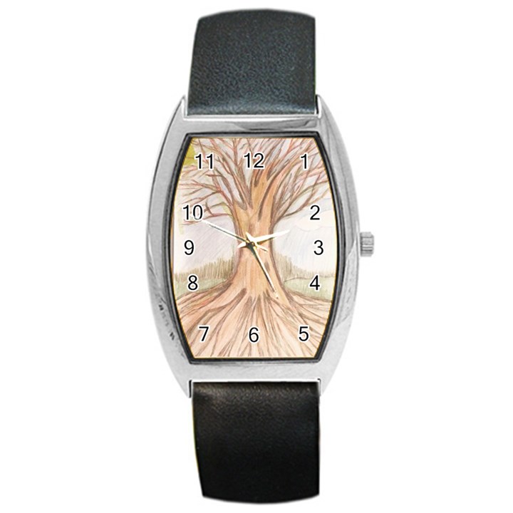 roots Barrel Style Metal Watch